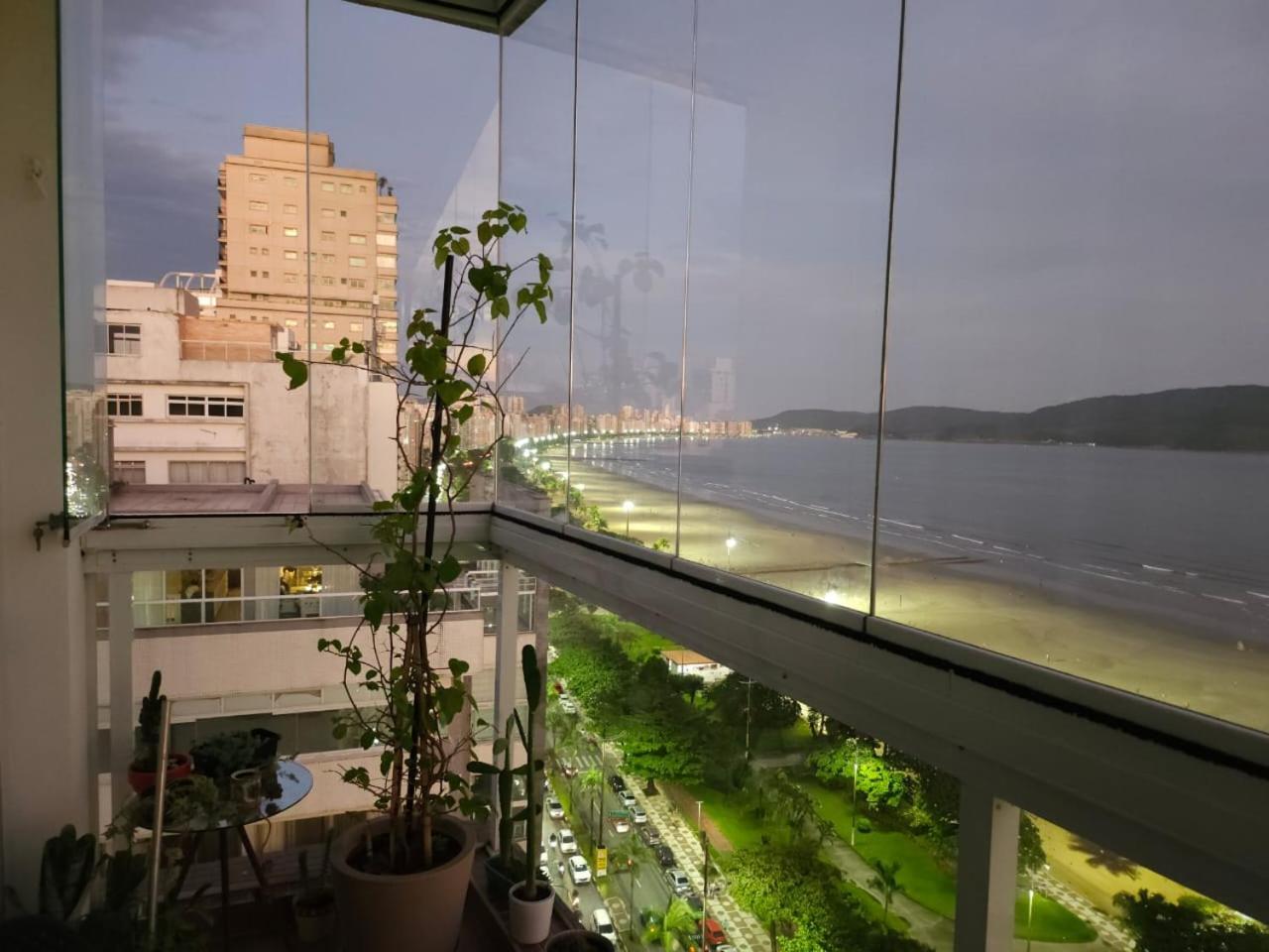 סנטוס Apartamentos Na Praia Do Gonzaga Frente Mar Com Estacionamento מראה חיצוני תמונה